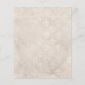 White Floral Bridesmaids Luncheon Invitation Flyer (Achterkant)