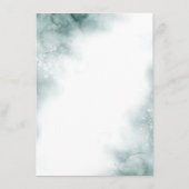 White Floral bruiloft details informatie gast Informatiekaartje (Achterkant)