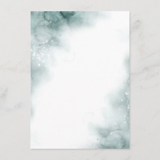 White Floral bruiloft details informatie gast Informatiekaartje (Achterkant)