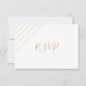 White Floral bruiloft rsvp met ganse keuzes (Achterkant)