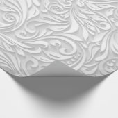 White Floral Cadeaupapier (Hoek)