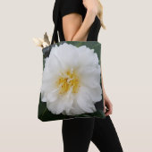 White Floral Camellia Flower Tas (Dichtbij)