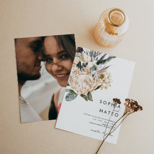 White Floral Casual uitnodiging tot het indienen