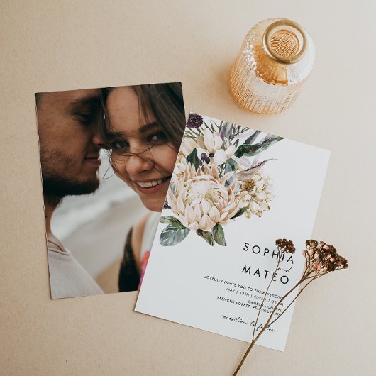 White Floral | Casual uitnodiging tot het indienen