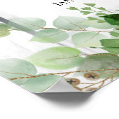 White Floral Celebration of Life Poster (Hoek)