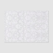 White Floral Damask Tissuepapier (Voorkant)