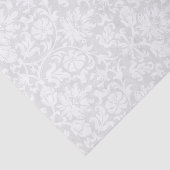 White Floral Damask Tissuepapier (Detail)