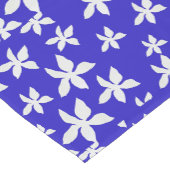 White Floral Design Table Runner Korte Tafelloper (Hoek)