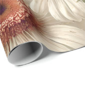 White Floral Elegant Daisies Cadeaupapier (Rol Hoek)