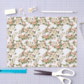 White Floral Elegant Tissuepapier (Craft)