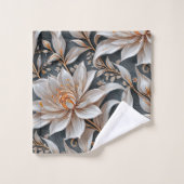 White Floral Fantasy Bad Handdoek (Wasdoekje)