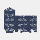 White Floral Favor Box Bedankdoosjes (Uitgevouwen)