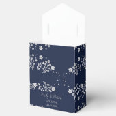 White Floral Favor Box Bedankdoosjes (Geopend)