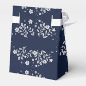 White Floral Favor Box Bedankdoosjes (Achterkant)