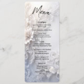 White Floral Flourish Menu (Voorkant)