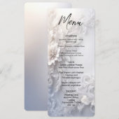 White Floral Flourish Menu (Voorkant / Achterkant)