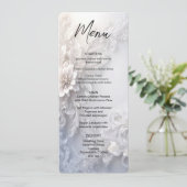 White Floral Flourish Menu (Staand voorkant)