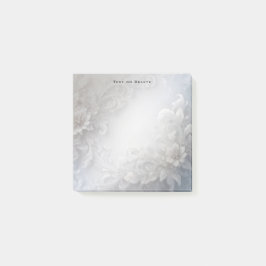 White Floral Flourish Post merkt op Post-it® Notes