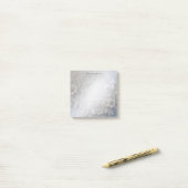 White Floral Flourish Post merkt op Post-it® Notes (Op bureau)