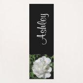 White Floral fotografie Yogamat (Voorkant)