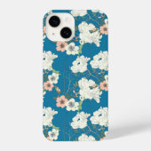 White Floral Garden Pattern iPhone Hoesje (Achterkant)