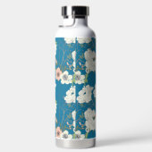 White Floral Garden Pattern Waterfles (Rechts)