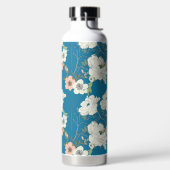 White Floral Garden Pattern Waterfles (Links)