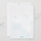 White Floral Geometric Waterverf 25th Jubileum Kaart (Achterkant)