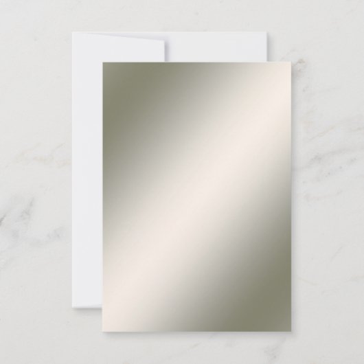 White Floral Gold  RSVP-kaart RSVP Kaartje (Achterkant)