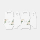 White Floral Green Eucalyptus 100th Birthday Bedankdoosjes (Uitgevouwen)