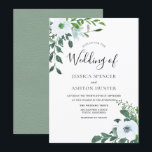 White Floral Greenery Elegant Wedding Invitation Kaart<br><div class="desc">White Floral Greenery Elegant Wedding Invitation Bekijk collectie in Niche en Nest Store</div>