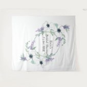 White Floral Greenery Vrijgezellenfeest Backdrop Wandkleed (Voorkant (horizontaal))