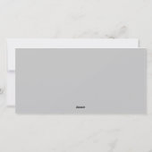 White Floral Greenery Wreate kerstfoto Feestdagenkaart (Achterkant)