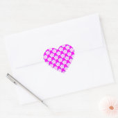 White Floral Hart Sticker (Envelop)