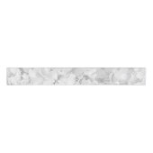 White Floral Hydrangea Craft Ribbon Grosgrain Lint (Voorkant)
