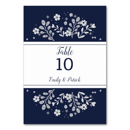 White Floral Kaart (Achterkant)