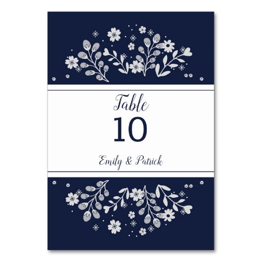 White Floral Kaart (Voorkant)