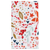 White Floral kerstcadeautas Klein Cadeauzakje (Achterkant)