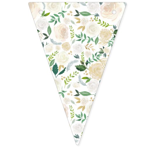 White Floral mammie om banner te gooien (Eerste vlag)