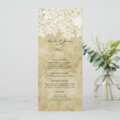 White Floral  Menu (Staand voorkant)