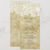 White Floral  Menu (Voorkant / Achterkant)