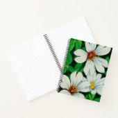 White Floral Notitieboek (Binnen)