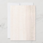 White Floral Pampas Grass Boho Vrijgezellenfeest T Kaart (Achterkant)