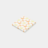 White Floral Pattern Post-it® Notes (Schuin)