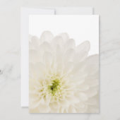 White Floral Photo Death Announcard Aankondiging (Achterkant)