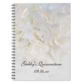 White Floral Quinceañera Guest Book Notitieboek (Voorkant)