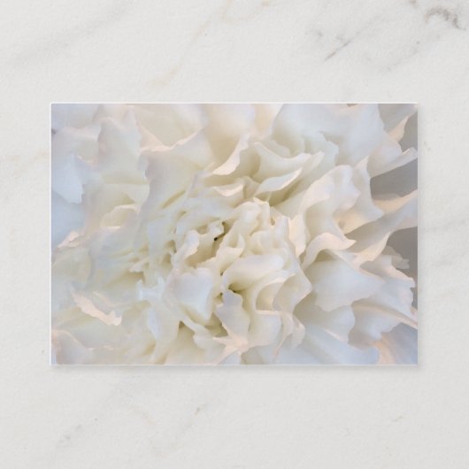 White Floral Quinceañera Place Card Plaatskaartje (Achterkant)