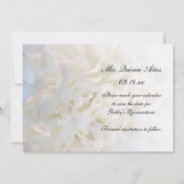 White Floral Quinceañera Save the Date (Voorkant)