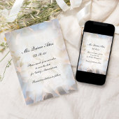 White Floral Quinceañera Save the Date