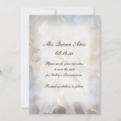 White Floral Quinceañera Save the Date (Voorkant)